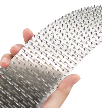 GRIPMetal hardened aluminum teeth for strength